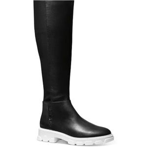 Michael Kors | NWOT Black Leather Ridley Lug Sole Tall Boots